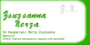 zsuzsanna merza business card